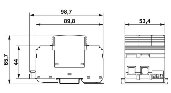 2 pool 2800627 VAL-MS 1000DC-PV/2 V-FM Type 2 Overschrijdingsbeschermer voor topprestaties