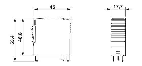 PTB-P Plug 3-pool 24 V gelijkstroom nominale spanning voor veelzijdige industriële toepassingen