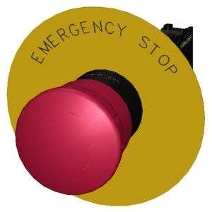 3SU1100-1HB20-1CG0 Noodstop Druk Trigger Actie SIRIUS ACT Complete unit Champignon Push Button