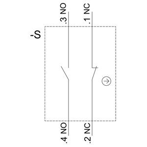Plastic short handle selector switch 3SU1100-2BF60-1MA0 voor 2 posities in SIRIUS ACT
