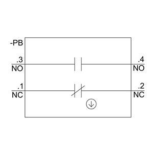 Plastic short handle selector switch 3SU1100-2BF60-1MA0 voor 2 posities in SIRIUS ACT