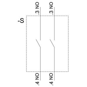 3SU1100-2BL60-1NA0 Schakelaar met korte handgreep van kunststof voor SIRIUS ACT Complete Unit