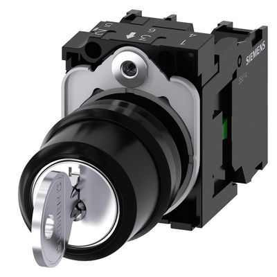 3SU1100-4BL11-1NA0 RONIS Plastic SIRIUS ACT Complete eenheid met 3-positie sleutelschakelaar