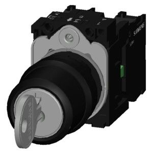 3SU1100-4BL11-1NA0 RONIS Plastic SIRIUS ACT Complete eenheid met 3-positie sleutelschakelaar
