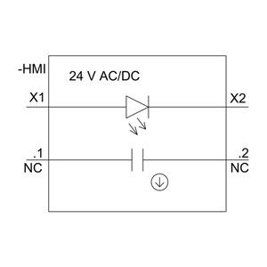 PLC 3SU1102-0AB20-1CA0 SIRIUS ACT-drukknop Kunststof verlichte rode kortstondige schroefaansluiting