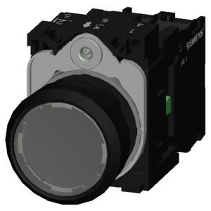 3SU1102-0AB70-1BA0 SIRIUS ACT Complete unit drukknop voor lichtgevende platte knop van kunststof