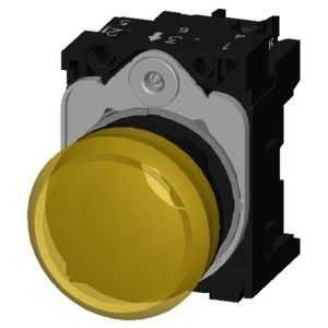 24V AC/DC Smooth Lens Flush SIRIUS ACT Complete Unit Pilot Light Plastic verlicht