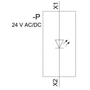 PLC 3SU1102-6AA40-1AA0 SIRIUS ACT Complete eenheid Pilot Light 24V AC/DC Kunststof Verlicht Gladde lens Flush
