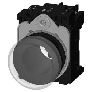 Verlicht 24V AC/DC Plastic Pilot Light voor SIRIUS ACT Complete Unit Smooth Lens Flush