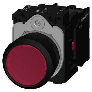 PLC 3SU1106-0AB20-1CA0 SIRIUS ACT Volledige eenheid Pushbutton Plastic Lighted Momentary