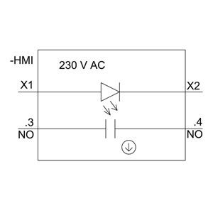 PLC 3SU1106-0AB40-1BA0 SIRIUS ACT Volledige eenheid Pushbutton Plastic Lighted Flat Momentary