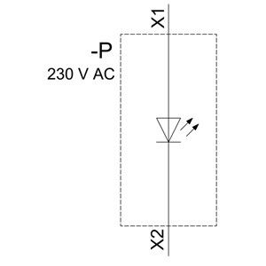 230V AC Plastic Yellow SIRIUS ACT Pilot Light Flush met gladde lens 3SU1106-6AA30-1AA0