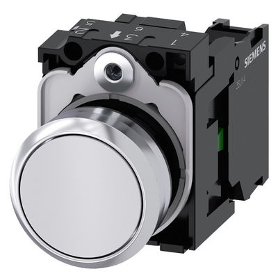 Metalen glanzend 3SU1150-0AB60-1BA0 Flat Button Momentary Push Button SIRIUS ACT Complete Unit