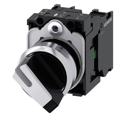 2 posities SIRIUS ACT Complete unit selector Switch Short Handle Metal Glanzend Niet verlicht
