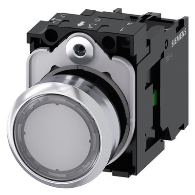 PLC 3SU1152-0AB70-1BA0 Momenteel metalen glanzend verlicht platte knop SIRIUS ACT Pushbutton