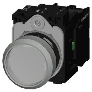 3SU1156-0AB70-1BA0 Metalen glanzende knop voor momentane SIRIUS ACT Complete unit