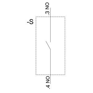 3SU1400-1AA10-1LA0 SIRIUS ACT-contactmodule met voorste montage en 1NO-schroefterminal