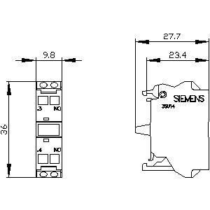 PLC 3SU1400-1AA10-3BA0 SIRIUS ACT Contactmodule voor voormontage en 1NO-toepassingen