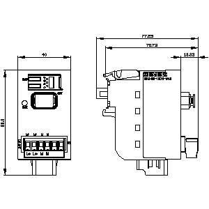 Geavanceerde technologie PLC 3SU1400-1LK10-1AA1 SIRIUS ACT Profinet Interface Module Zwart