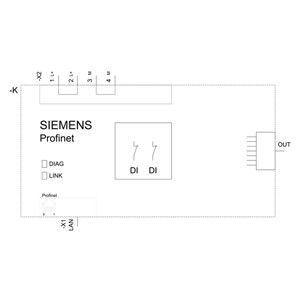 Geavanceerde technologie PLC 3SU1400-1LK10-1AA1 SIRIUS ACT Profinet Interface Module Zwart