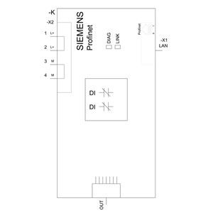 Geavanceerde technologie PLC 3SU1400-1LK10-1AA1 SIRIUS ACT Profinet Interface Module Zwart