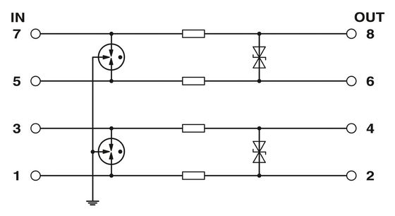 Versatile 2804636 LIT 2X1-24 Overschrijdingsbeschermer voor 2 polen 24V DC