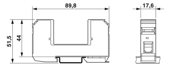 Professionele kwaliteit 2817741 VAL-MS BE Type 2 overspanningsbeschermingsbasis met 2 palen