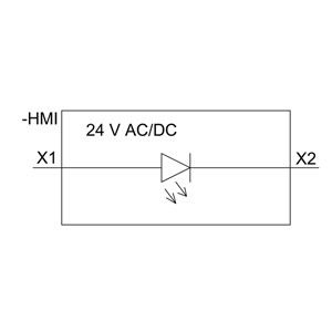 Siemens 3SU1401-1BB40-3AA0 SIRIUS ACT LED-module met snel op te veeren terminal