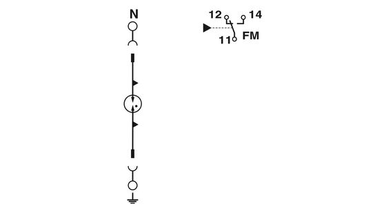 5V AC tot 250V AC 2817974 F-MS 12/FM Type 2 Overspanningsbeschermer met en prestatie 2 pool