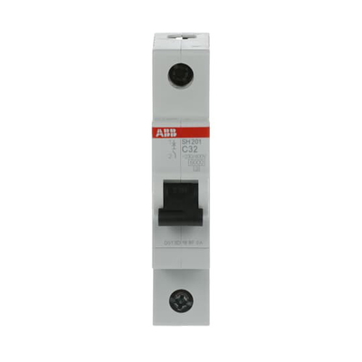 MCB SH201-C32 Miniatuurcircuitbreaker 1P 32A Geschikt voor verschillende toepassingen
