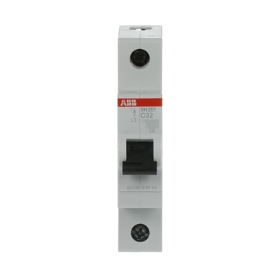 MCB SH201-C32 Miniatuurcircuitbreaker 1P 32A Geschikt voor verschillende toepassingen