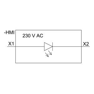 PLC 3SU1401-1BF20-1AA0 SIRIUS ACT LED-module met voorste montage en schroefterminal