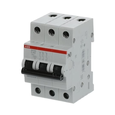 3P miniatuurcircuitbreaker SH203-C40 Nominale frequentie Hz 50 Nominale spanning 220 40 A