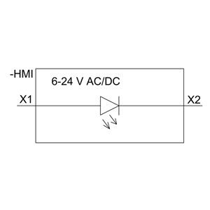 SIRIUS ACT PLC 3SU1401-1BG20-1AA0 LED-module met voorste montage en schroefterminal