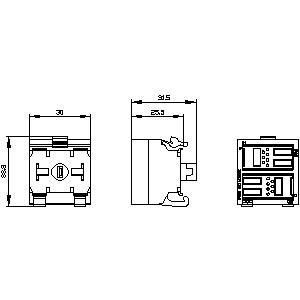 Performance 2DI LED PLC 3SU1401-1MC30-1CA1 SIRIUS ACT PROFINET Terminal Module Geel