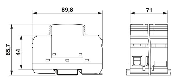 VAL-MS 230/3 1 Type 2 Overschrijdingsbeschermer De ultieme oplossing voor 230 V wisselstroom 4-pool systemen
