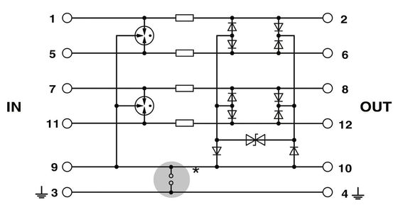 2838775 PT 5-HF-12 DC-ST Spanningsbeschermings stekker voor 24 V gelijkstroom nominale spanning en 1 pool