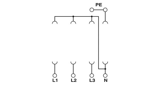 VAL-MS/3 1-BE Type 2 overspanningsbeschermingsbasis met 1 pool en nominale spanning 2838885