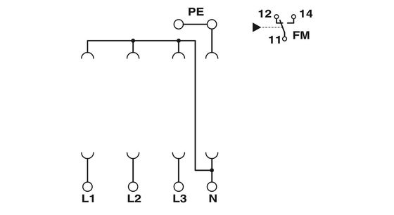 2838898 VAL-MS/3 1-BE/FM Type 2 overspanningsbeschermingsbasis met 1 pool en nominale spanning