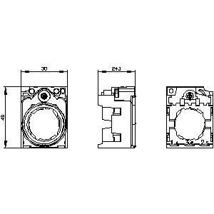 PLC 3SU1550-0AA10-0AA0 Universal Plastic Metal 3 Places A SIRIUS ACT Holder Kopers
