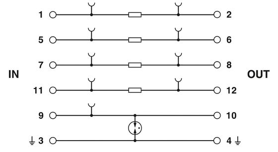 PT 2839240 ST 4-24DC Nominale spanning 24 V gelijkstroomoverspanningsbeschermer Plug 4 pool Aantal pool 4