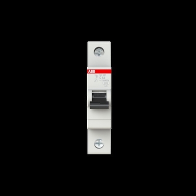 BCD Curve C MCB SH201-C63 Miniatuurcircuitbreaker 1P 63 A Breekcapaciteit