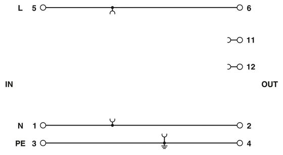 1 pool 2839282 PT PT-BE/FM Type 3 overspanningsbeschermingsbasis met nominale spanning
