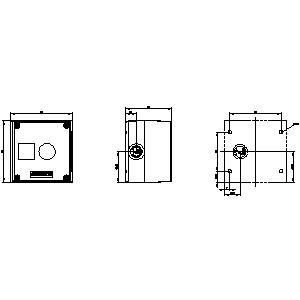 PLC 3SU1801-0AA00-0AB2 22 mm Ronde bovendeel Gele behuizing voor commandoapparaten 22 mm