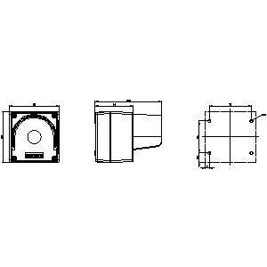 PLC 3SU1801-0AA00-0AC2 22 mm ronde gele behuizing voor bedieningsinrichtingen en 1 bedieningspunt