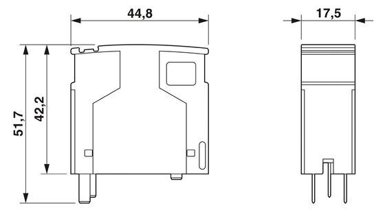2839648 PT 2 1-S-48DC-ST Type 3 Overspanningsbeschermer-Spuit Nominale spanning 48 V AC 2 pool