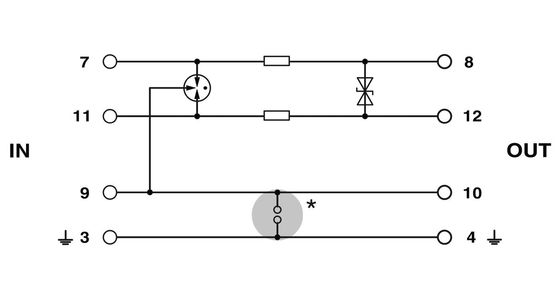2856016 PT 1X2-5DC-ST Overschrijdingsbeschermer Plug Nummer van pool 1 Nominale spanning 5 V DC