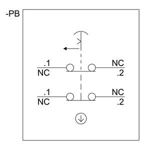 Behuizing voor commandoapparaten PLC 3SU1801-0NB00-2AC2 Noodsluitingsknop voor paddenstoelen