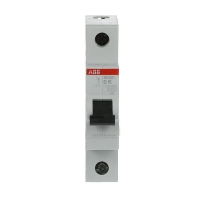 1P B 20 A Breekcapaciteit MCB SH201-B20 Miniatuurcircuitsluiter 20A Nominale stroom