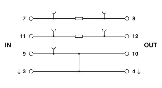 1 pool 2856139 PT 2X1-BE Overspanningsbeschermingsbasis Ideaal voor 24 V wisselstroomtoepassingen